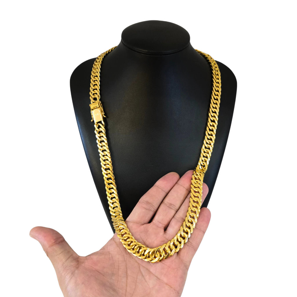 Cordão Grumet 13mm Banhado a Ouro 18k