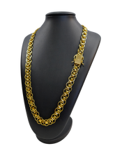 Cordão Imperador 12mm Redondo Banhado a Ouro 18k