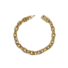 Pulseira Cadeado - 9mm - Fecho Gaveta - Banhado a Ouro 18k