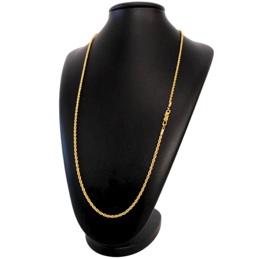 Cordão Baiano 3mm Banhado a Ouro 18k