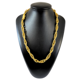 Cordão Corda 11mm Banhado Ouro 18k