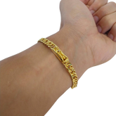 Pulseira Grumet 7mm Banhado a Ouro 18k