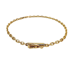Pulseira Cadeado 2mm Banhado a Ouro 18k