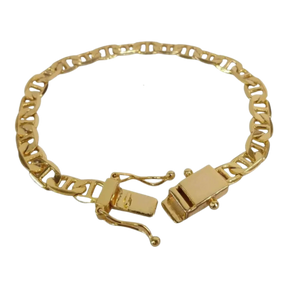 Pulseira Piastrine 7mm Banhado a Ouro 18k