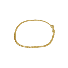 Pulseira Pitbull Grumet 2,5mm Banhado a Ouro 18k