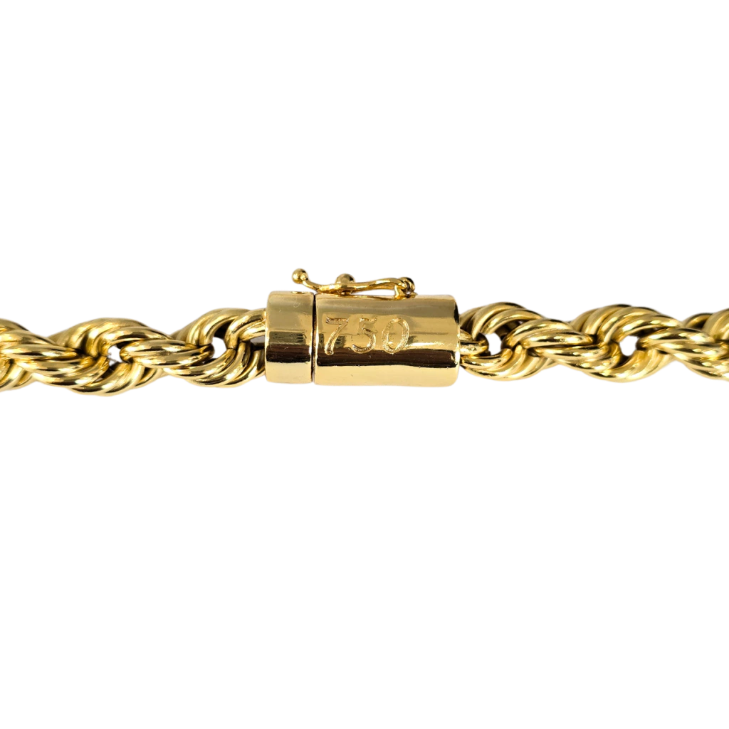 Cordão Baiano 13mm Banhado a Ouro 18k