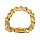 Pulseira Friso S 16mm Banhado a Ouro 18k