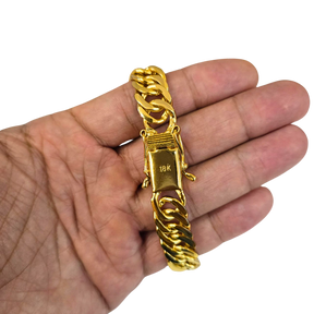 Pulseira Grumet 13mm Banhado a Ouro 18k
